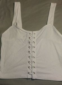 White crop top